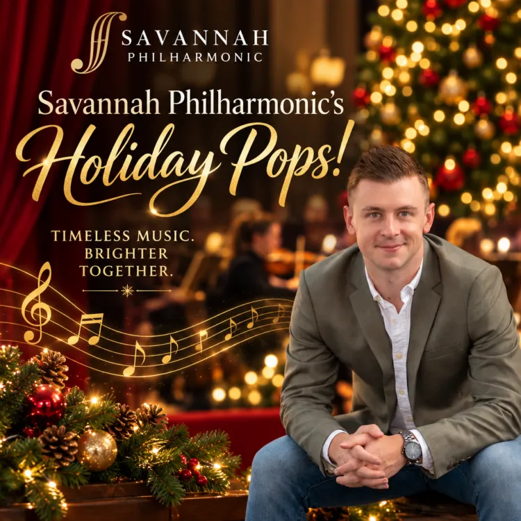 Poster for Savannah Philharmonic’s Holiday Pops!