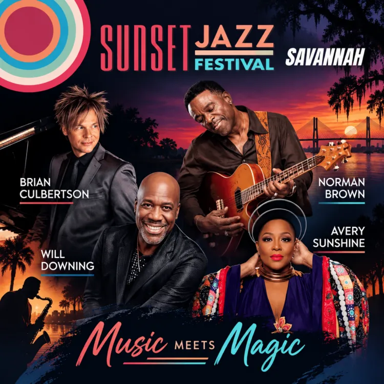 Poster for Sunset Jazz Festival Savannah