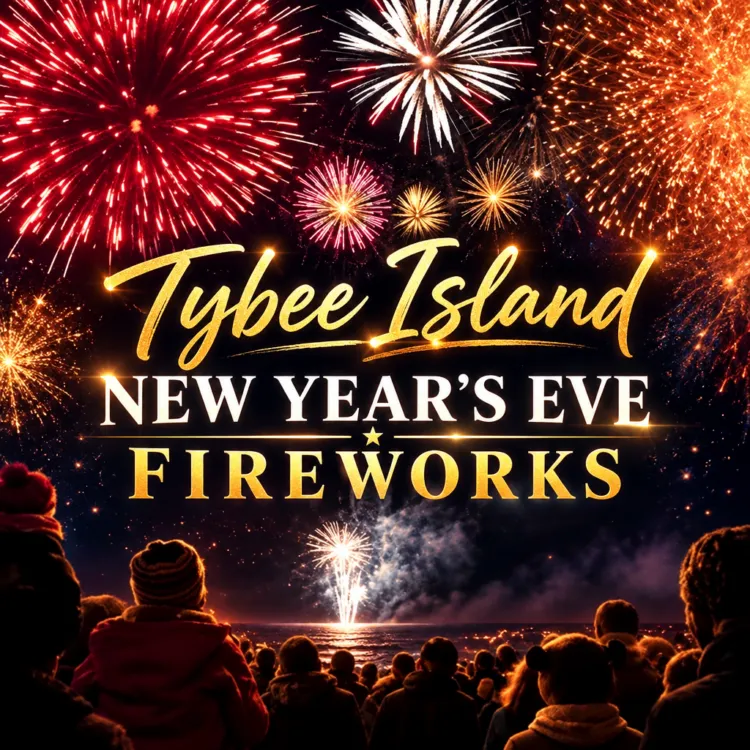 Poster for Tybee Island New Year’s Eve Fireworks