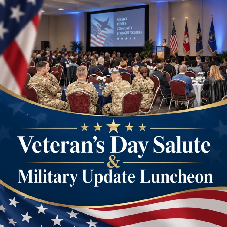 Poster for Veteran’s Day Salute & Military Update Luncheon