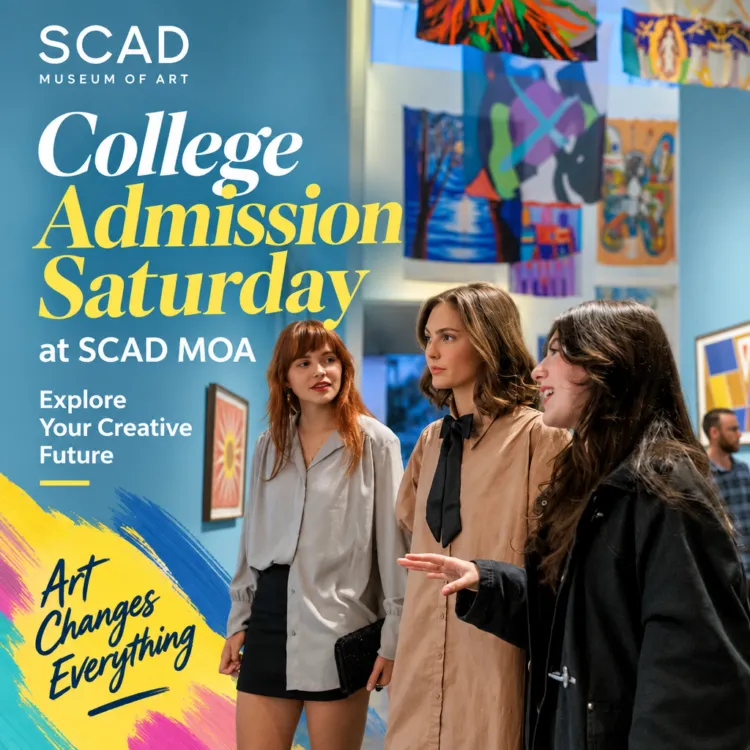 Poster for College Admission Saturday At SCAD Moa