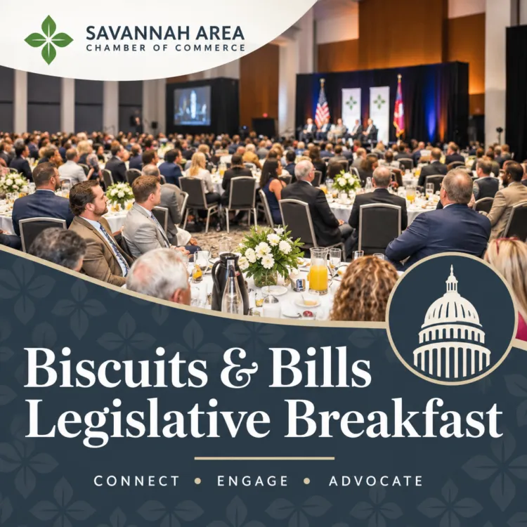 Poster for Biscuits And Bills Legislative Breakfast