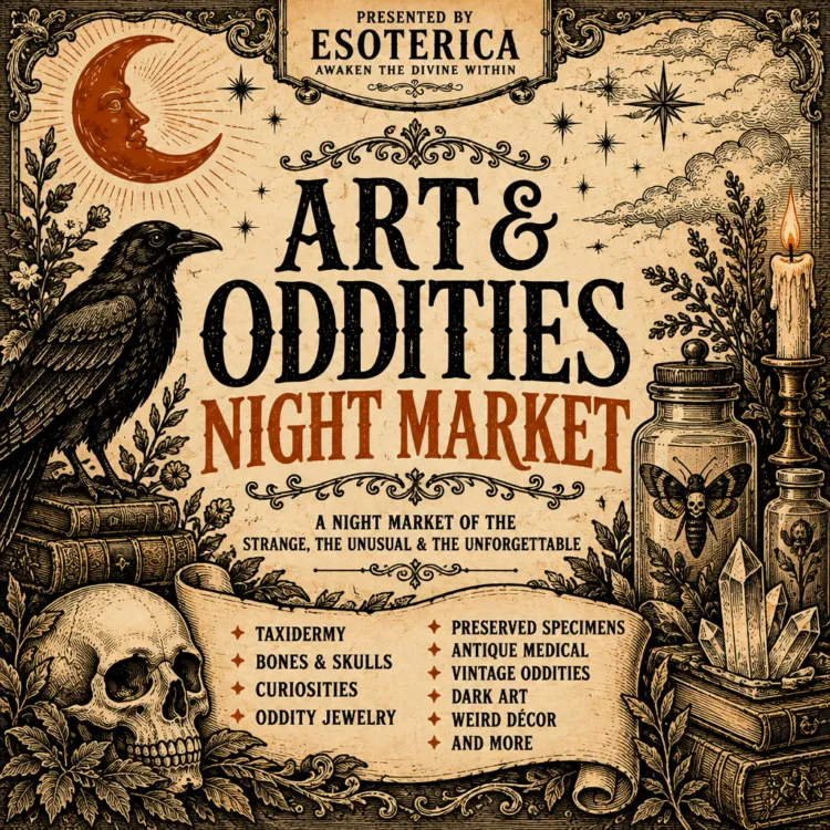 Poster for Downtown Oddities Market