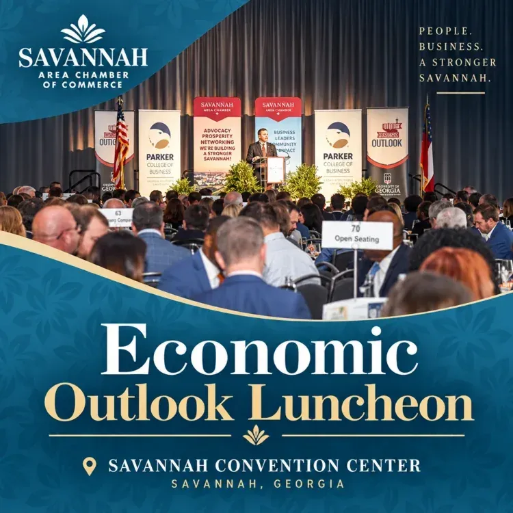 Poster for Economic Outlook Luncheon